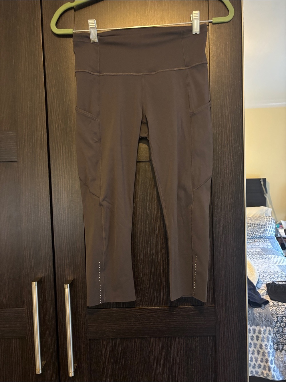 lululemon athletica Brown High-Rise Capri Leggings with Side Pockets